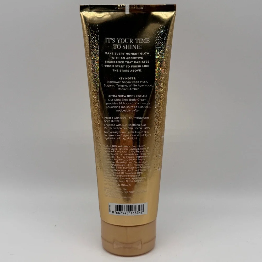 Bath & Body Works In The Stars Body Cream 8 oz Gold Ultra Shea Moisture